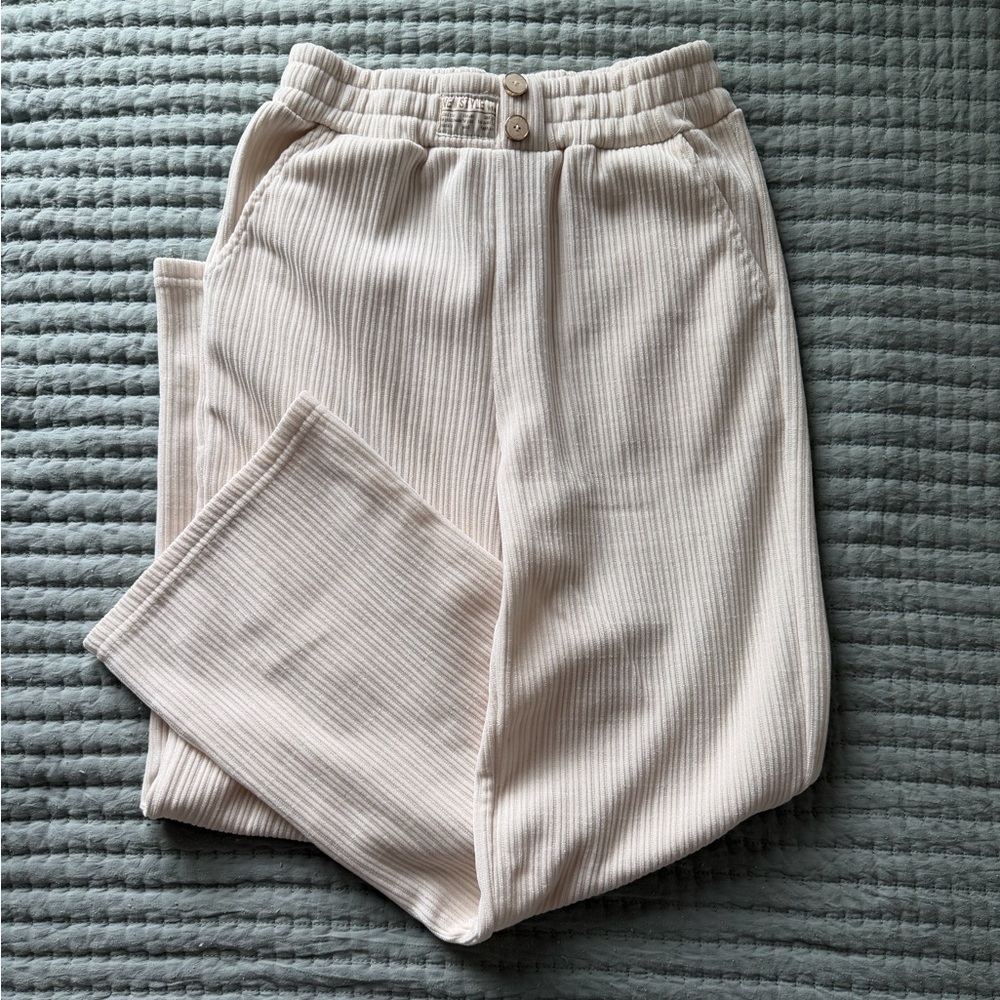 Women's Cream Ultra Soft Track Pants
